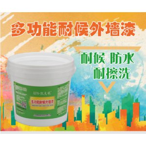 外墙漆防水防晒涂料别墅室外墙面漆油漆白彩色户外耐久外墙乳胶漆